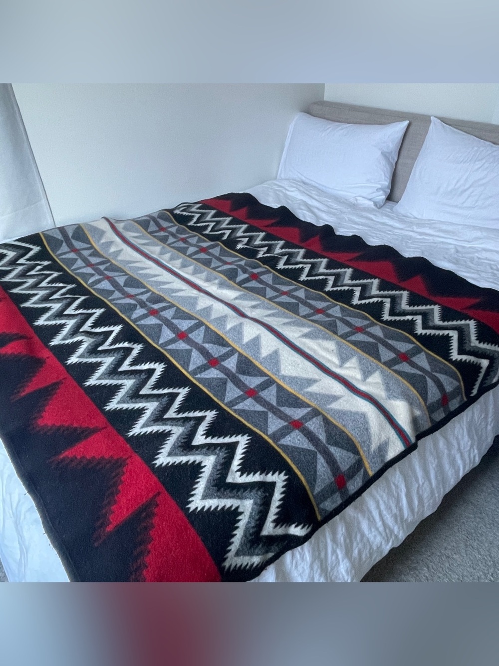 Vintage Pendleton Beaver State Wool Blanket Throw